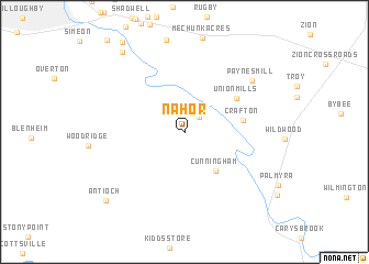 map of Nahor