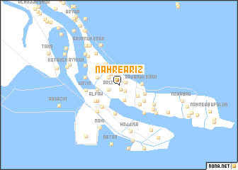 map of Nahr-e ‘Arīẕ