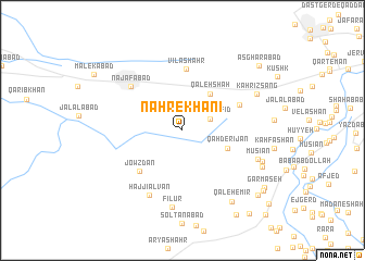 map of Nahr-e Khānī