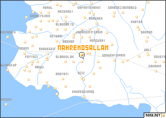 map of Nahr-e Mosallam