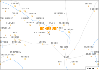 map of Nahrevān