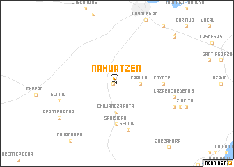 map of Nahuatzén