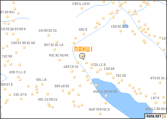 map of Ñahui