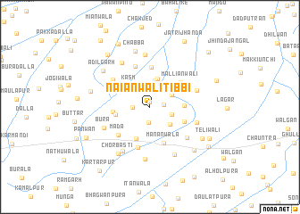 map of Naiānwāli Tibbi