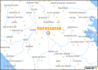 map of Nāʼif as Sarāb