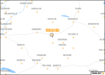 map of Naiviai