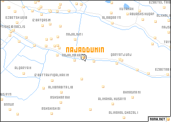 map of Naj‘ ad Dūmīn