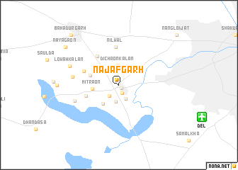 map of Najafgarh