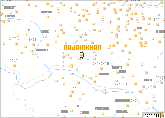 map of Najain Khān