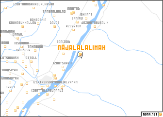 map of Naj‘ al ‘Alālimah