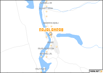 map of Naj‘ al ‘Amrāb
