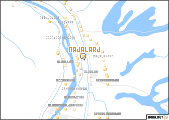map of Naj‘ al ‘Arj