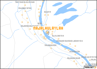 map of Naj‘ al Ḩulaylah