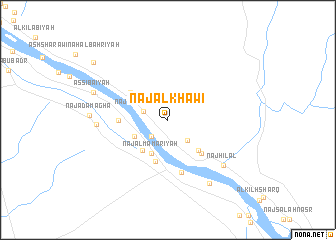 map of Naj‘ al Khawī