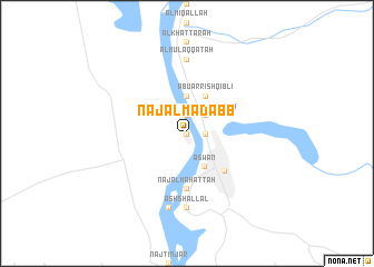 map of Naj‘ al Madābb