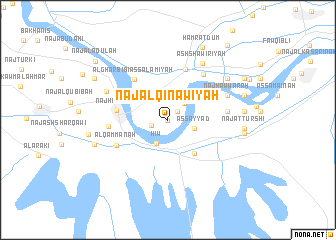 map of Naj‘ al Qināwīyah