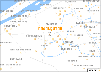 map of Naj‘ al Quţ‘ān