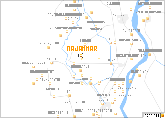 map of Naj‘ ‘Ammār