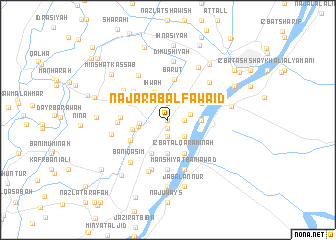 map of Naj‘ ‘Arab al Fawāʼid