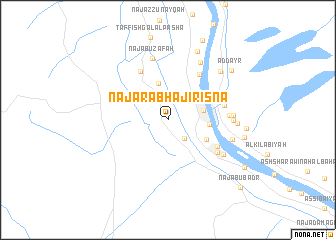 map of Naj‘ ‘Arab Ḩājir Isnā