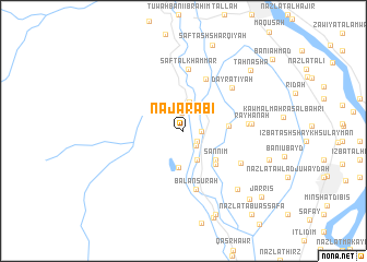 map of Naj‘ ‘Arabī