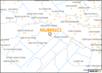 map of Naj‘ ar Ruzz