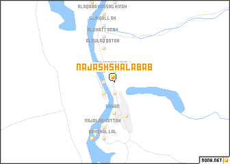 map of Naj‘ ash Shalābāb