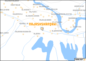 map of Naj‘ ash Sharqāwī