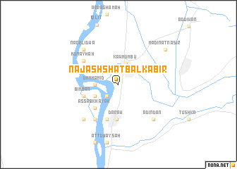map of Naj‘ ash Shaţb al Kabīr