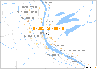 map of Naj‘ ash Shawārib