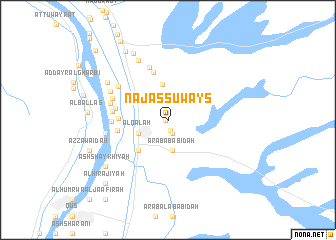 map of Naj‘ as Suways