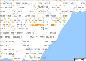 map of Najayo al Medio