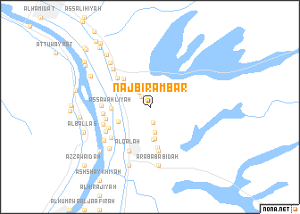 map of Naj‘ Bīr ‘Ambar