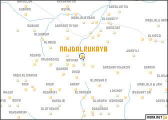 map of Najd al Rukayb