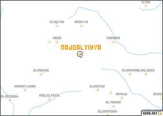 map of Najd Āl Yiḩyá