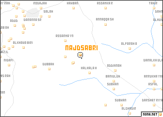 map of Najd Şabrī