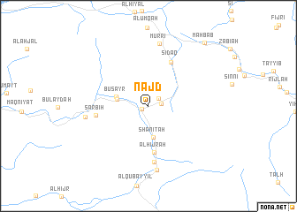 map of Najd