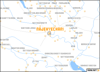 map of Najeh-ye Chārī