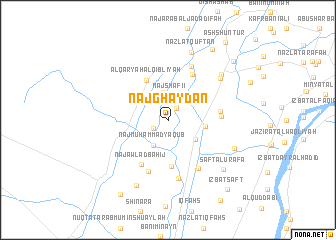 map of Naj‘ Ghayḑān