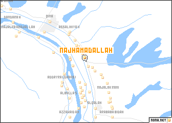 map of Naj‘ Ḩamad Allāh