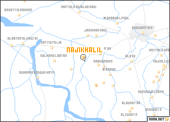 map of Nājī Khalīl