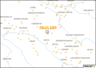 map of Najīldān