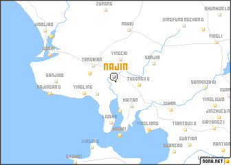 map of Najin