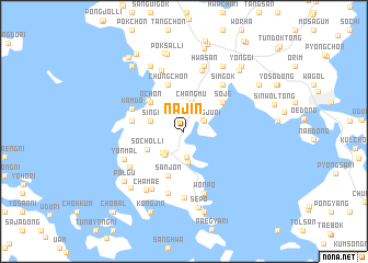 map of Najin