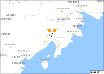 map of Najin