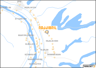 map of Naj‘ Jibrīl