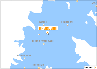 map of Naj‘ Kūbān