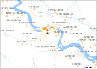 map of Naj‘ Layyū