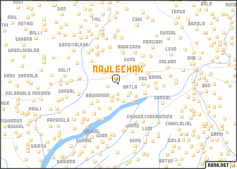 map of Najle Chak