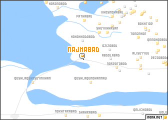 map of Najmābād